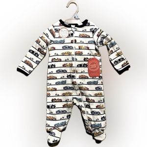 Wonder Nation Newborn Boys Cotton Print Sleep 'N Play NWT